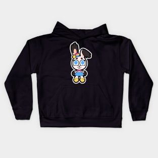 Pansexual Flag Bunny Kids Hoodie